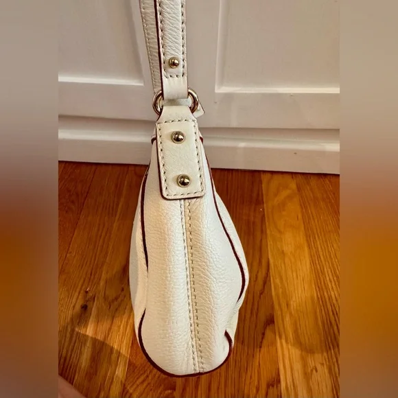 Kate Spade Shoulder Bag in Cream White Leather - Vintage Y2K Style - Neutral - Picture 4 of 9